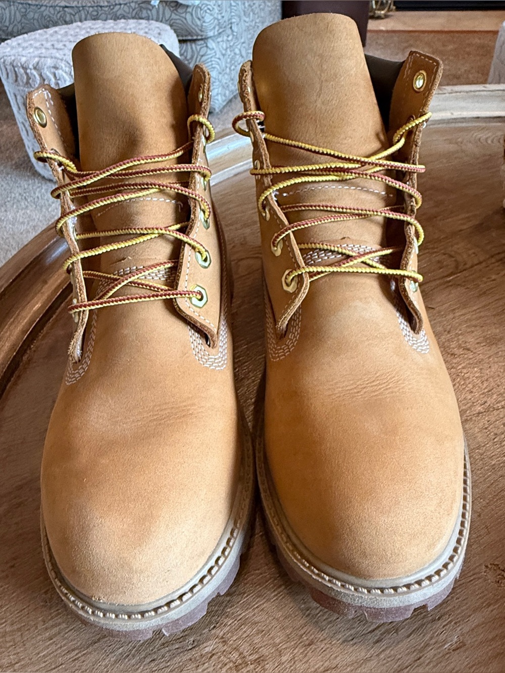Timberland 6" Classic Premium Waterproof Boots Wheat Youth 7M / Womens 8.5
